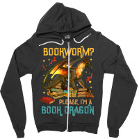 Dragon Book Shirt - Bookworm Please I'm A Book Dra Zipper Hoodie | Artistshot