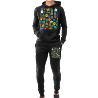 Invaders I Love 80s Retro 8 Bi Space Monsters Hoodie & Jogger Set | Artistshot