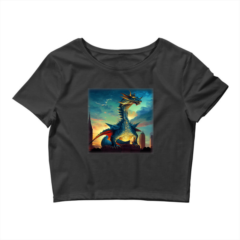 Legendary Creature Dragon Character Cartoon Crop Top by whoretacarpal | Artistshot