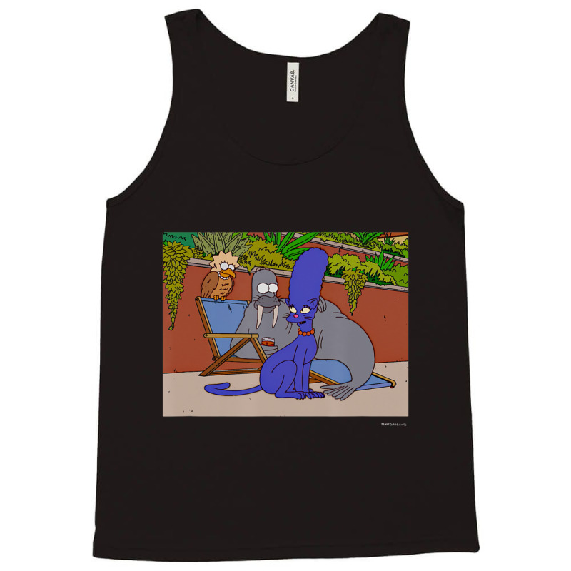 The Simpsons Group Shot Animal Family V2 Tank Top by longdanouj | Artistshot