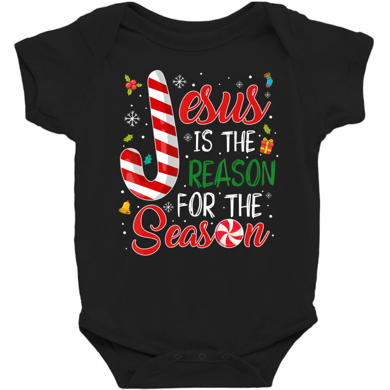 Jesus Is The Reason For The Season Christmas Pajam Baby Bodysuit by donellajeremykoa | Artistshot