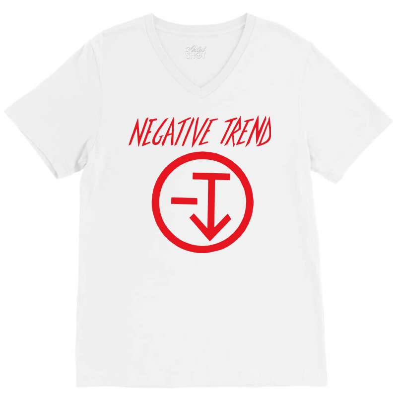 Negative Trend V-neck Tee | Artistshot