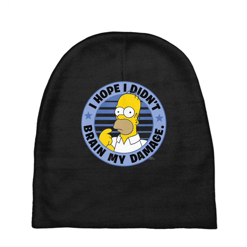 The Simpsons Homer I Hope I Didn't Brain My Damage Baby Beanies by longdanouj | Artistshot