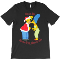 The Simpsons Homer Marge Christmas Meet Under The T-shirt | Artistshot