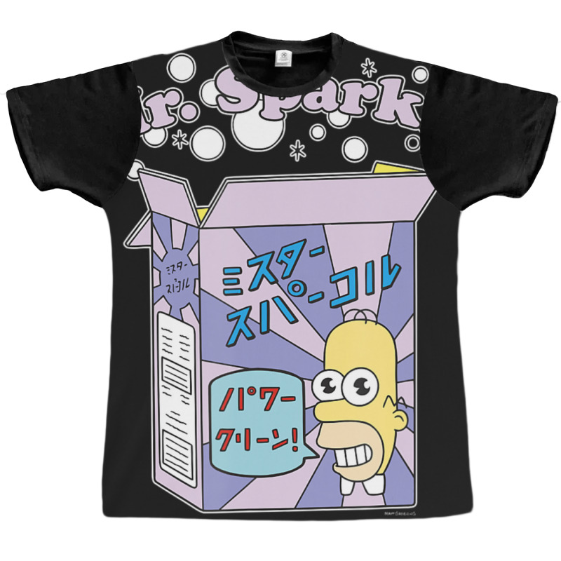 The Simpsons Homer Mr. Sparkle Kanji Box Bubbles V Graphic T-shirt by longdanouj | Artistshot