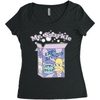 The Simpsons Homer Mr. Sparkle Kanji Box Bubbles V Women's Triblend Scoop T-shirt | Artistshot