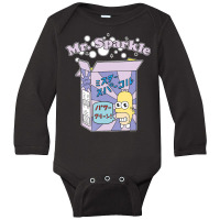 The Simpsons Homer Mr. Sparkle Kanji Box Bubbles V Long Sleeve Baby Bodysuit | Artistshot