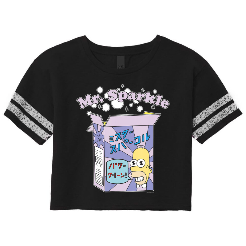 The Simpsons Homer Mr. Sparkle Kanji Box Bubbles V Scorecard Crop Tee by longdanouj | Artistshot