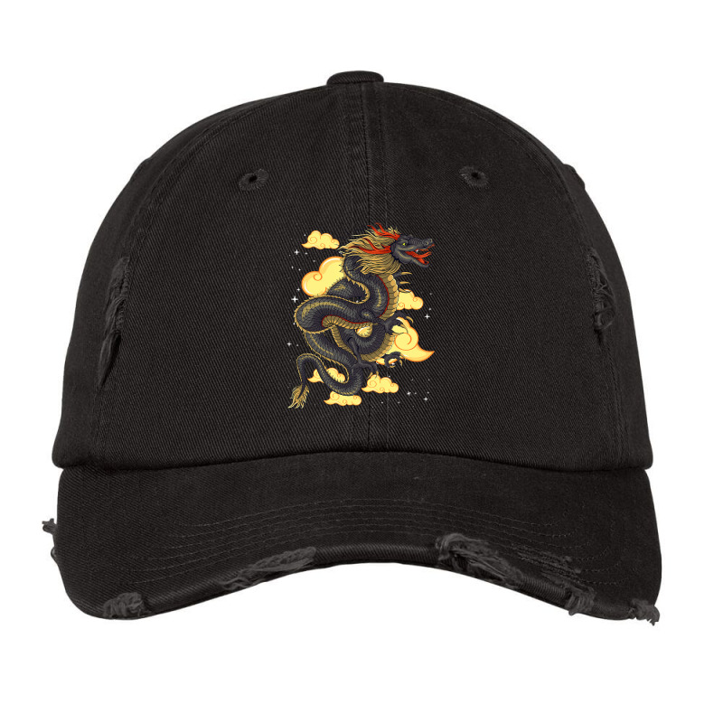 Chinese Dragon Japanese Art Tokyo Dragon Asia Tatt Vintage Cap by kerrmanthez | Artistshot