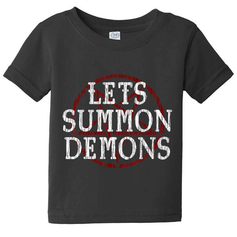 Lets Summon Demons Satanic Horror Baby Tee by donellajeremykoa | Artistshot