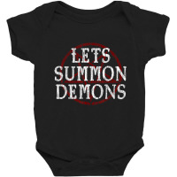 Lets Summon Demons Satanic Horror Baby Bodysuit | Artistshot