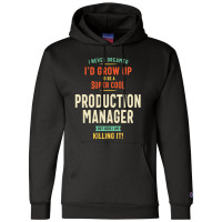 Super Cool Production Manager Champion Hoodie | Artistshot