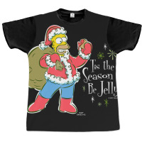 The Simpsons Homer Santa Christmas Season To Be Je Graphic T-shirt | Artistshot