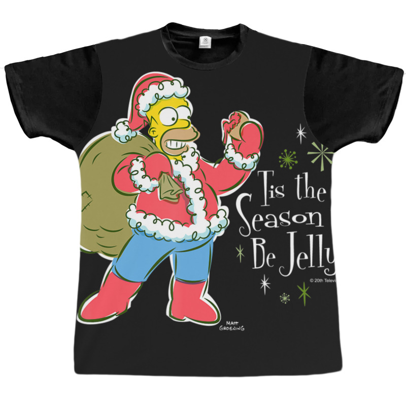 The Simpsons Homer Santa Christmas Season To Be Je Graphic T-shirt by longdanouj | Artistshot