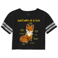 Funny Anatomy Of A Fox, Cute Funny Animal Lover, F Scorecard Crop Tee | Artistshot