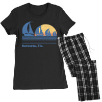 Sarasota Fl Sailboat  Vintage 80s Sunset Women's Pajamas Set | Artistshot