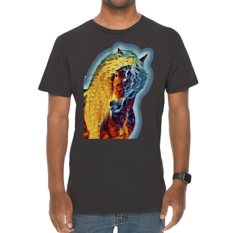 Haflinger Horse Portrait Vintage T-shirt | Artistshot