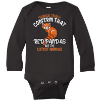 Clinical Trials Confirm That Red Pandas Are The Cu Long Sleeve Baby Bodysuit | Artistshot