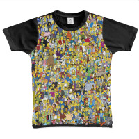 The Simpsons All The Characters Graphic Youth T-shirt | Artistshot