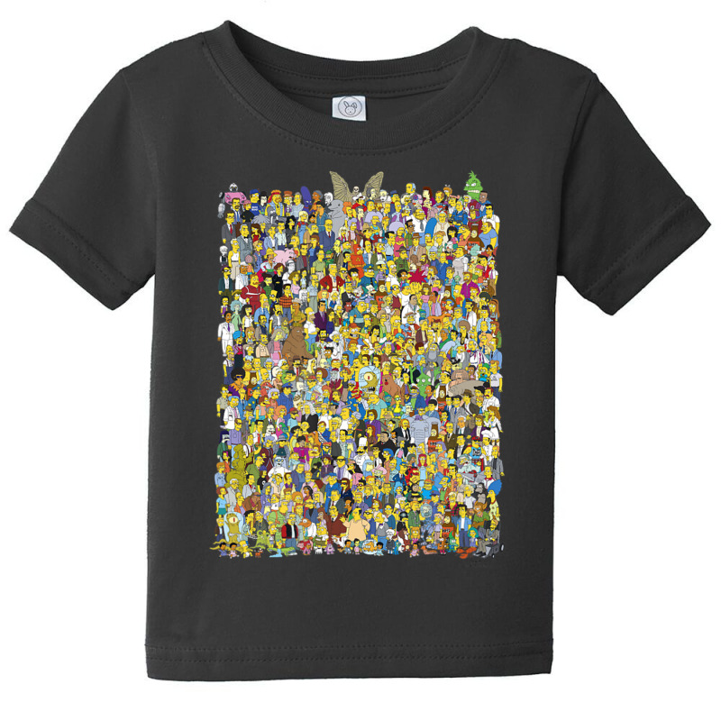 The Simpsons All The Characters Baby Tee by longdanouj | Artistshot