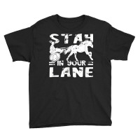 Harness Racing Stay On Your Equitation Track Horse Youth Tee | Artistshot