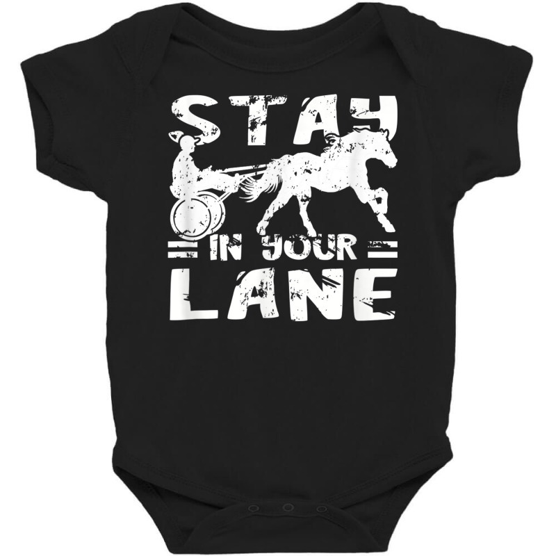 Harness Racing Stay On Your Equitation Track Horse Baby Bodysuit | Artistshot