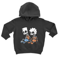 The Simpsons Bart & Lisa Skeletons Toddler Hoodie | Artistshot