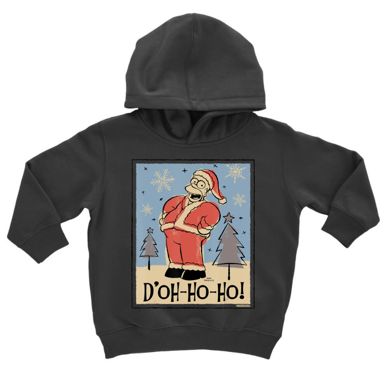 The Simpsons Homer Santa Christmas Holiday Dâ€ Toddler Hoodie by longdanouj | Artistshot