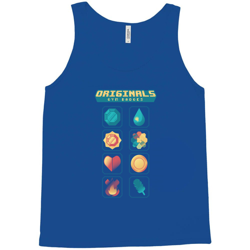 Originals - Gym Badges Tank Top by Sketchdemao | Artistshot