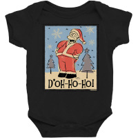 The Simpsons Homer Santa Christmas Holiday Dâ€ Baby Bodysuit | Artistshot