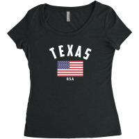 Texas Women's Triblend Scoop T-shirt | Artistshot