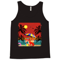 Beach Coconut Tree Retro Graphic Dragon Lover Summ Tank Top | Artistshot