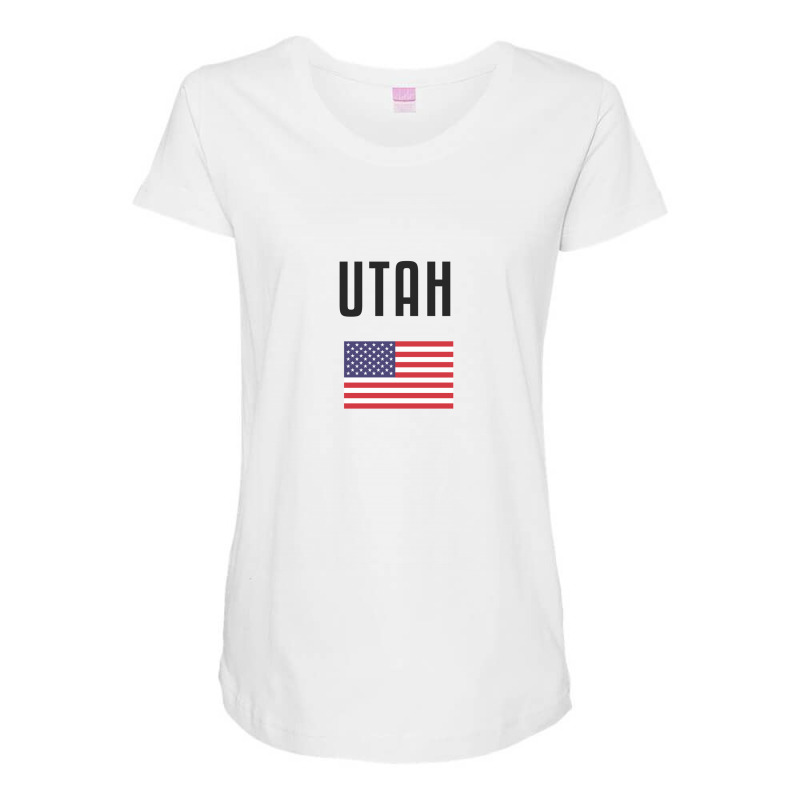 Utah Maternity Scoop Neck T-shirt by Chris Ceconello | Artistshot