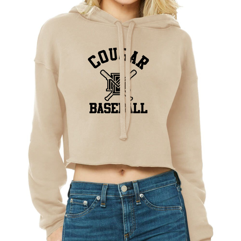 Cougar Baseball Cropped Hoodie by Linda J Gage | Artistshot