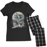 The Mountain Wolf Native American Wolf Lover Women's Pajamas Set | Artistshot