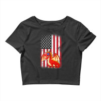 Dragon American Flag Boys Girls Men Women Fourth O Crop Top | Artistshot