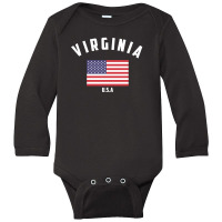 Virginia Long Sleeve Baby Bodysuit | Artistshot