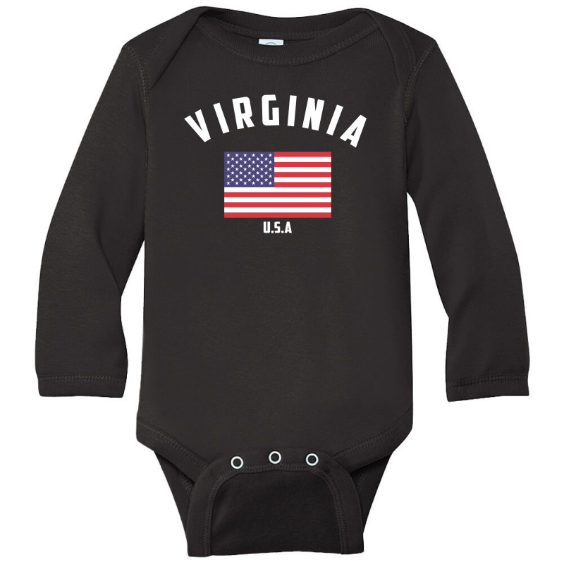 Virginia Long Sleeve Baby Bodysuit by Chris Ceconello | Artistshot