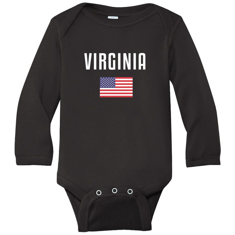 Virginia Long Sleeve Baby Bodysuit by Chris Ceconello | Artistshot