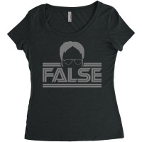 The Office False Gray Tonal Women's Triblend Scoop T-shirt | Artistshot