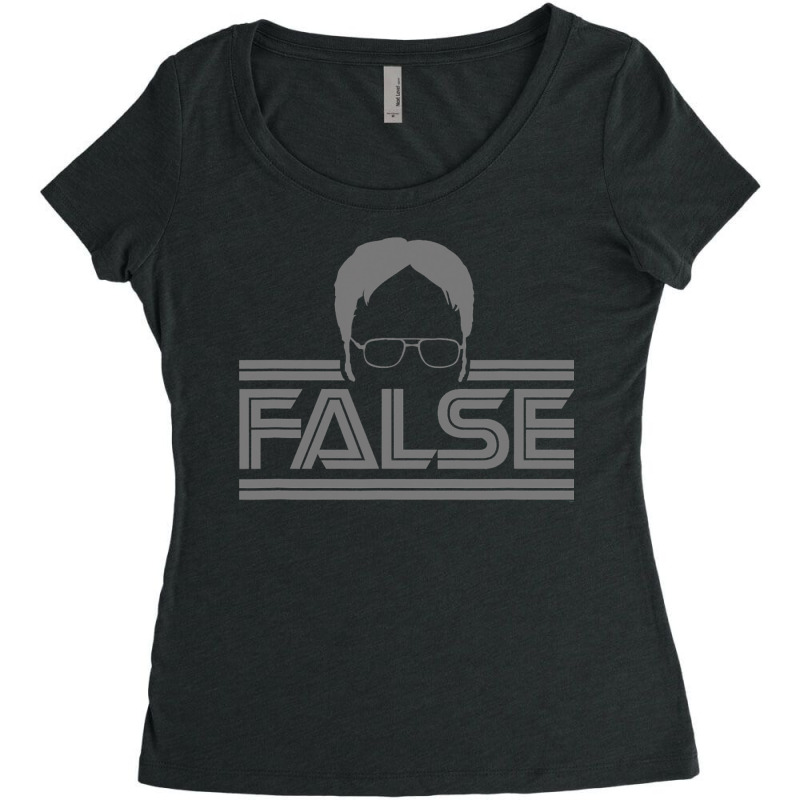 The Office False Gray Tonal Women's Triblend Scoop T-shirt by home12 | Artistshot