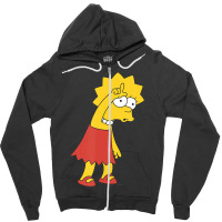 The Simpsons Lisa Loser Zipper Hoodie | Artistshot