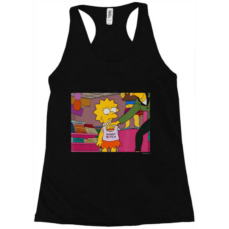 The Simpsons Lisa Sassy V1 Racerback Tank by longdanouj | Artistshot