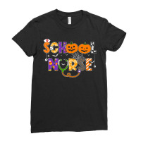 School Nurse Halloween Costume Registered Nurse Li Ladies Fitted T-shirt | Artistshot