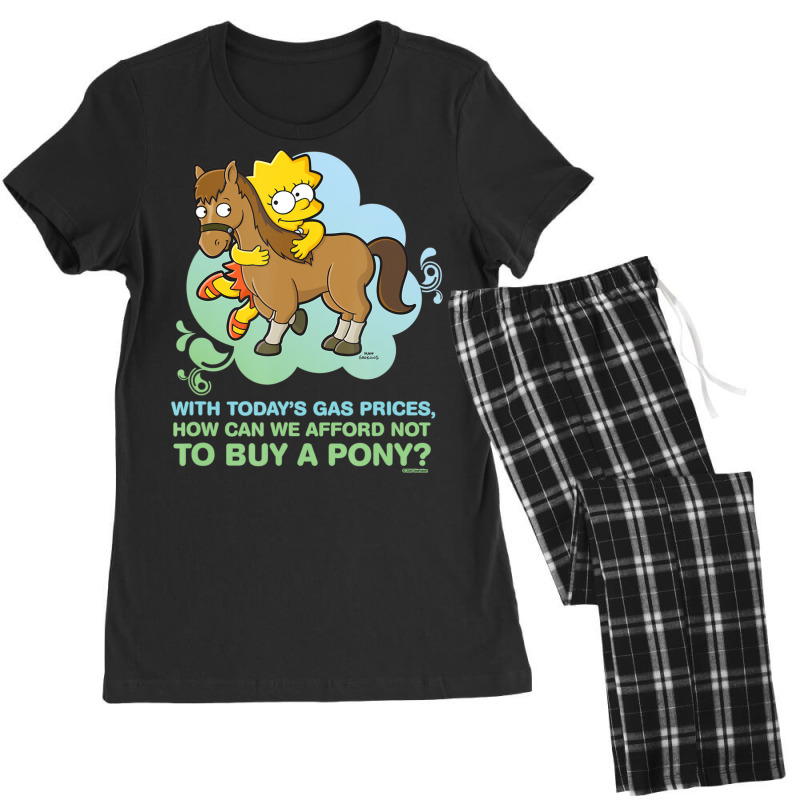 The Simpsons Lisa Simpson Buy A Pony Retro Women's Pajamas Set by longdanouj | Artistshot