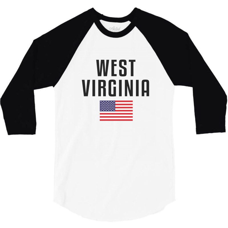 West Virginia 3/4 Sleeve Shirt by Chris Ceconello | Artistshot