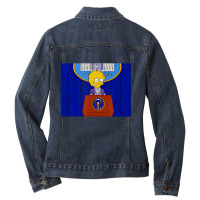 The Simpsons Lisa Simpson President Ladies Denim Jacket | Artistshot