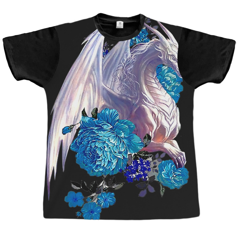 Cool Dragon Rose Flower Graphic T-shirt by whoretacarpal | Artistshot