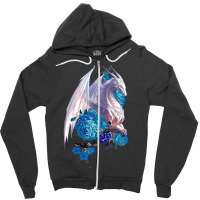 Cool Dragon Rose Flower Zipper Hoodie | Artistshot