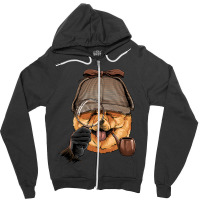 Detective Chow Chow Doggo Spy Investigator Puppy D Zipper Hoodie | Artistshot